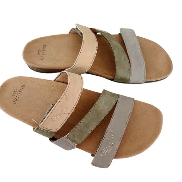 Earth Origins ‘Ohana’ Casual Slide Comfort Sandals Suede Earth Tones Beige 9.5 - Picture 3 of 9